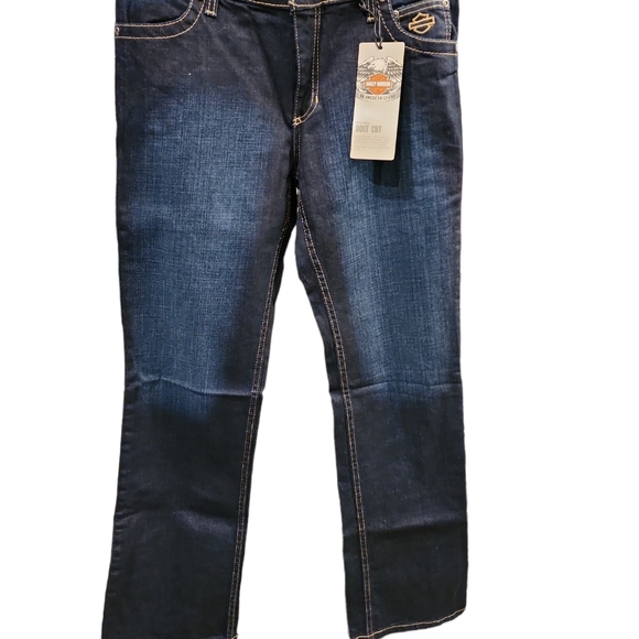 NWT Harley Davidson Women's Embelished Boot Cut Jeans Size 6 99176-16VW - Picture 3 of 8